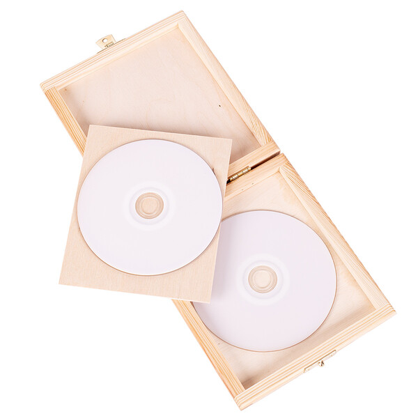 CD Box mit Schloss 16,5 x 14,5 x 2,5 cm