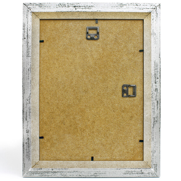 Glasscheibe Rahmen DIN A4 Bildgre 31 x 30 cm Aufsteller Bilderrahmen Holz silber