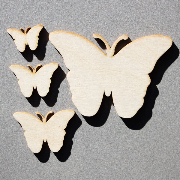 Schmetterling 4 x 2,7 cm Zimmerdekoration