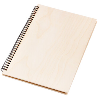 Holz Buch mit Ringmechanik 25 Bltter