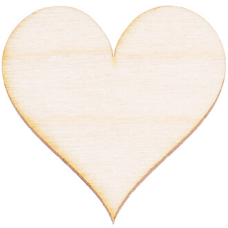 Profil Herz aus Holz 4 x 4 cm Gstebuch zur Hochzeit