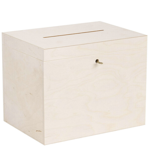 Holz Geldgeschenke Box fr Geld Gastgeschenke 10,5 Liter Einwurfbox