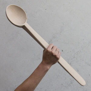 Großer Holz Kochlöffel 55 cm, Gastronomie Schöpfer und Schöpfkelle