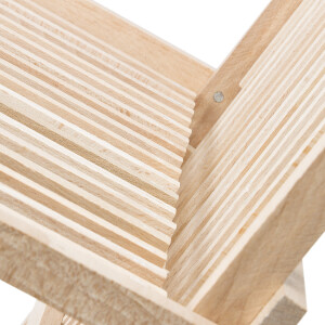 Geschirr, Abtropfgitter, Holz, 2 Ebenen, Besteckgestell