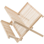 Geschirr, Abtropfgitter, Holz, 2 Ebenen, Besteckgestell