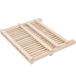 Geschirr, Abtropfgitter, Holz, 2 Ebenen, Besteckgestell