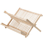 Geschirr, Abtropfgitter, Holz, 2 Ebenen, Besteckgestell