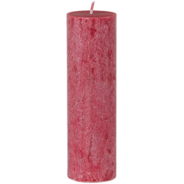 Stumpenkerze aus Stearin 20 cm hohe Duftkerze, Schwarze Johannisbeere