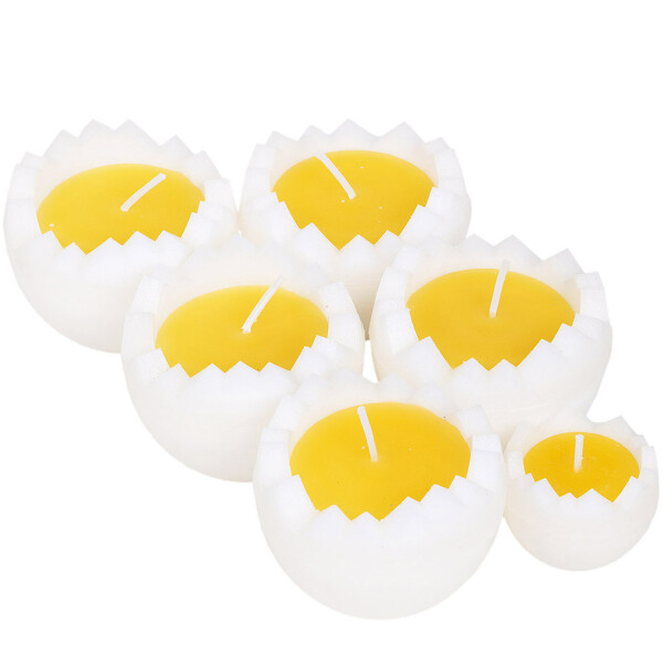 Osterkerzen als Eierschalen, Schwimmkerzen zu Ostern, Eierkerzen