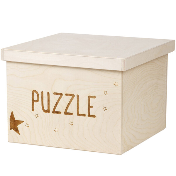 Holz Kiste Aufbewahrungskiste 12 Liter Holzbox Spielkiste fr Kinder