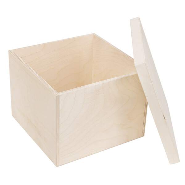 Holz Kiste Aufbewahrungskiste 12 Liter Holzbox Spielkiste fr Kinder