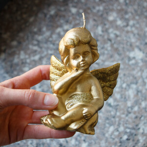 Engelskerze in Gold Filigrane Handarbeit für dein...