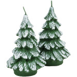 Fest-Tageskerze, Tannenbaum aus Wachs als Weihnachtskerze, Figuren Kerze