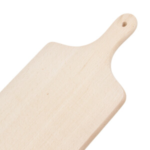 Schneidebrett Holz mit Griff 40 x 18 cm, Holzschneidebrett
