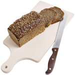 Schneidebrett Holz mit Griff 40 x 18 cm, Holzschneidebrett