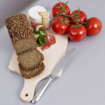 Schneidebrett Holz mit Griff 40 x 18 cm, Holzschneidebrett