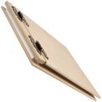 Elegantes Holzalbum mit weißen Kartonseiten, Gästebuch aus Holz