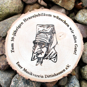 Baumscheiben 3er-Set Holzdekoration Ø 15 - 20 cm