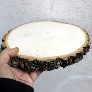 Baumscheiben 3er-Set Holzdekoration Ø 15 - 20 cm