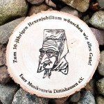 Baumscheiben 3er-Set Holzdekoration Ø 15 - 20 cm