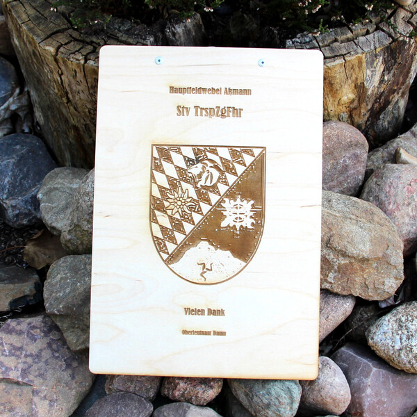 Klemmbrett Holz A4 Clipboard DIN A4