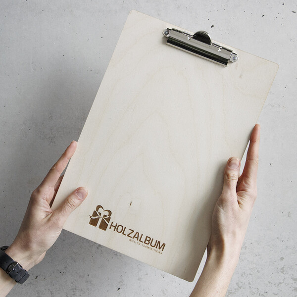 Klemmbrett Holz A4 Clipboard DIN A4