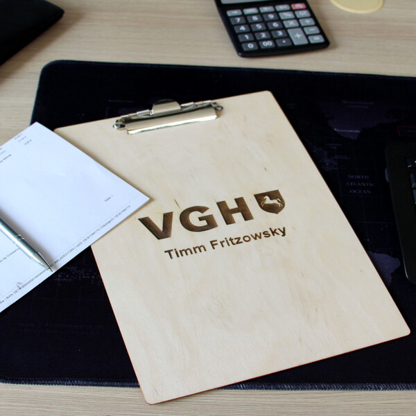 Holz Klemmbrett DIN A4 Clipboard, Klemmbrettmappe