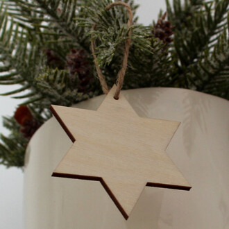 Holzstern 7 x 7 cm Weihnachten, Holzsterne