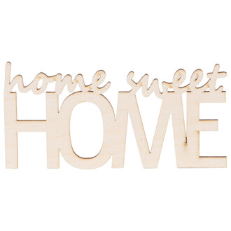 Home Sweet Home 16 x 8 cm Aufschrift aus Holz 