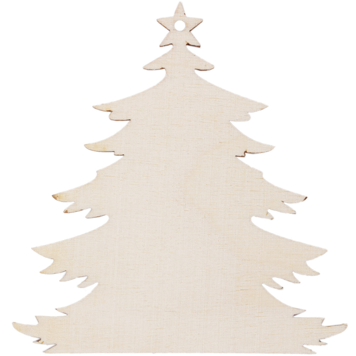 5 Stück Schneeflocken Holz 8 x 8 cm Weihnachtsbaum Anhänger Natur Baumanhänger