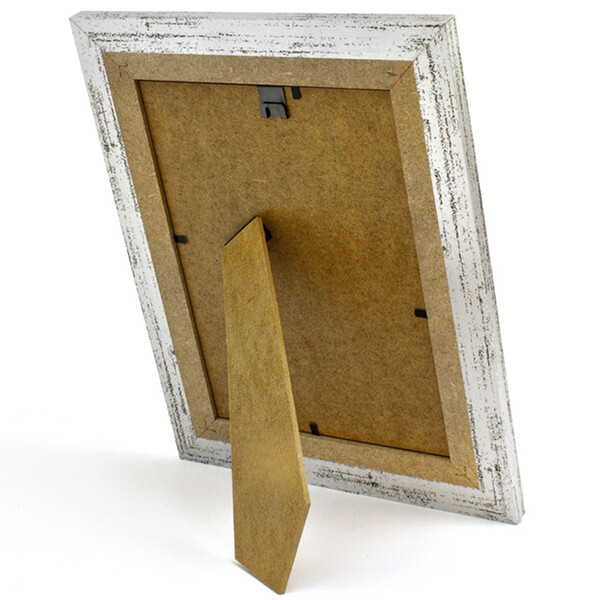Fotorahmen Holz silber Glasscheibe Bildgröße 15 x 21 cm Rahmen Aufsteller
