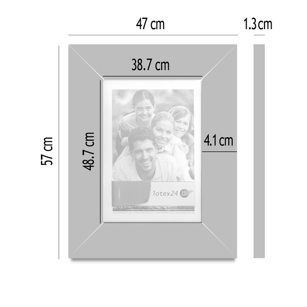 Fotorahmen auf alt gerfertigt Glas Bildgröße 40 x 50 cm