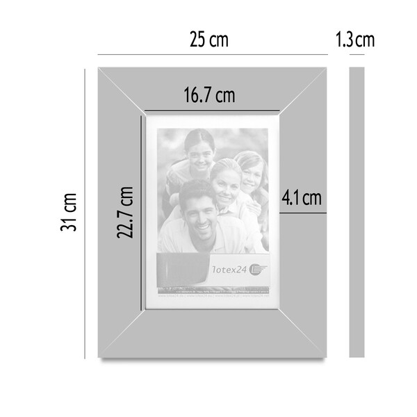 Foto Bilderrahmen 18 x 24 cm mit Glasscheibe Stand, - und Wandrahmen