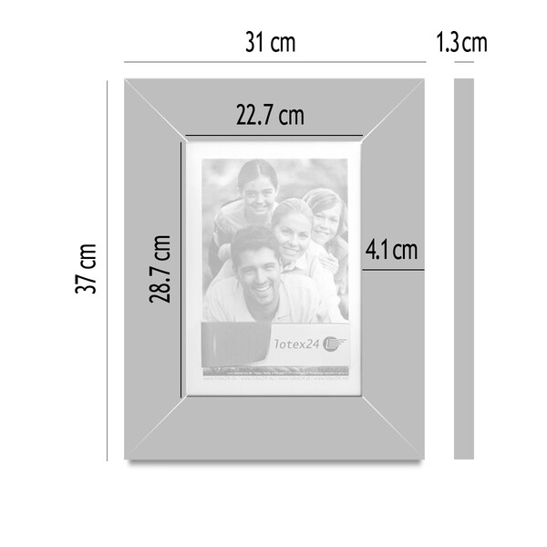 Rahmen Fotorahmen Rot DIN A4 Bild Format 24 x 30 cm Hoch und Querformat