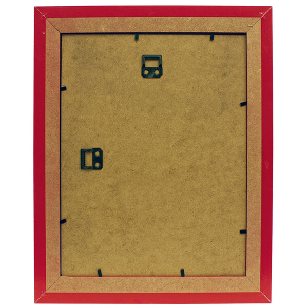 Holz Bilderrahmen Rot mit Glasscheibe 30 x 40 cm Bild Format Fotorahmen
