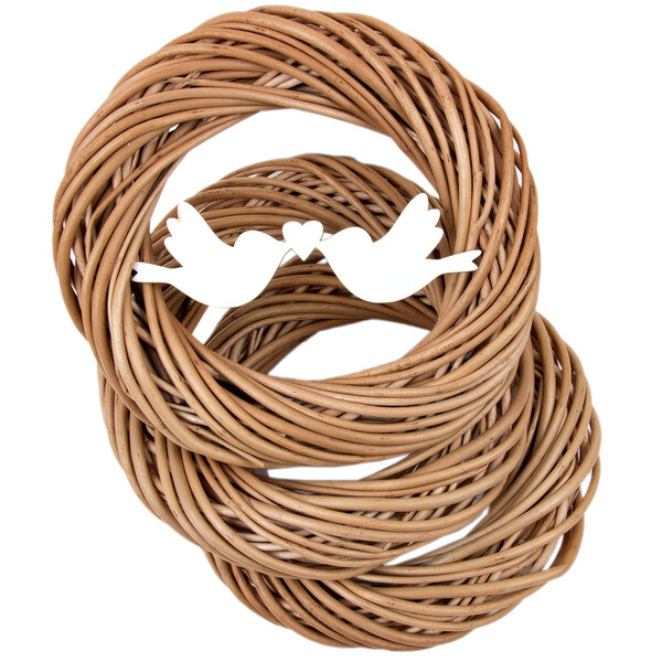 Geschlter Natur-Weidenkranz  20 cm