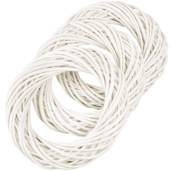 Natur Weidekrnze zu Weihnachten 3er Set Fensterkranz  20 cm in Beige
