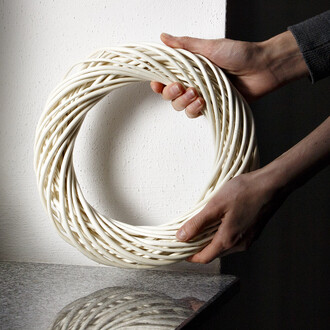 Krnze als Trdekoration  25 cm Weidenkrnze 3er-Set