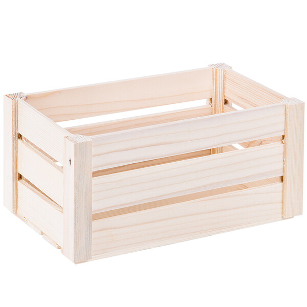 Stiege 11 cm hohe Holz Kiste 3 Liter 24,5 x 14,5 x 12,5 cm