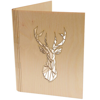 Ringbcher Hirsch Holzbuch DIN-A4-Ringbcher