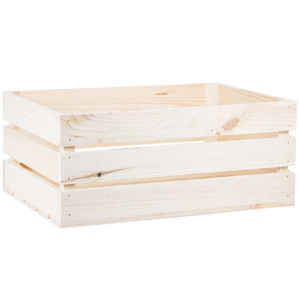 Lagerkiste 41 Liter Holz Kiste 54 x 38,5 cm Obststiege