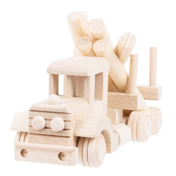 Holztransporter Kinderspielzeug aus Holz