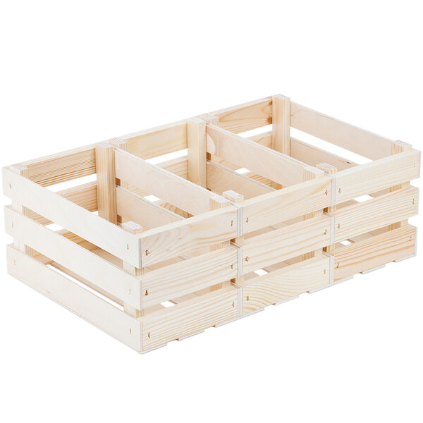 Holzkisten 2,5 Liter fr Regalbau 3er-Set