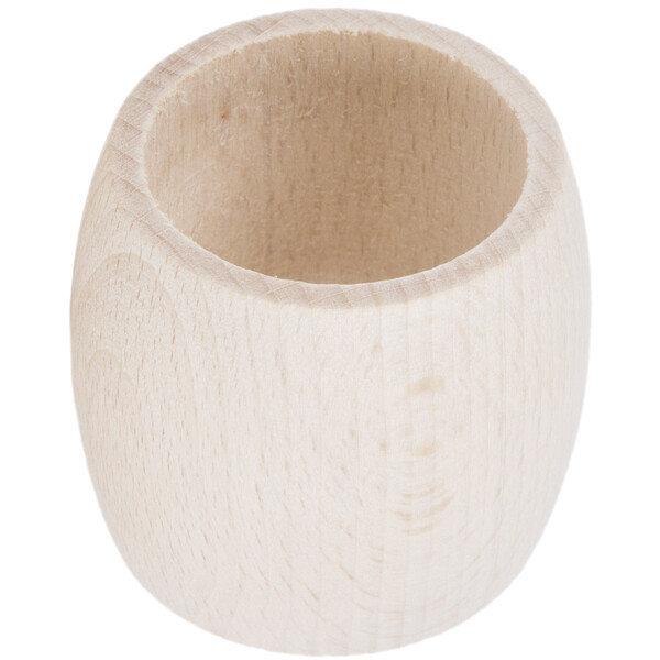 Serviettenringe 50 Stck aus Holz 3,9 cm bauchige Serviettenhalter  4,3 cm