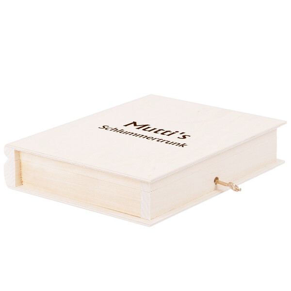 Buchbox 0,7 Liter Bilderbox mit Schlssel 21 x 17 x 4,5 cm