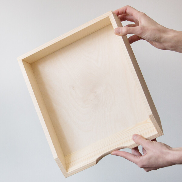 Holz Broablagen 2 Stck Lngs ausgerichtet