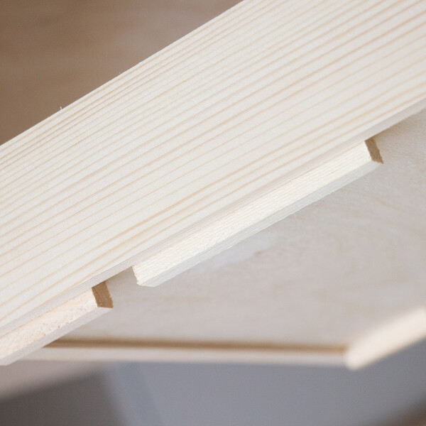 querformatige Holzablagen 2er Set Broablagen aus Holz