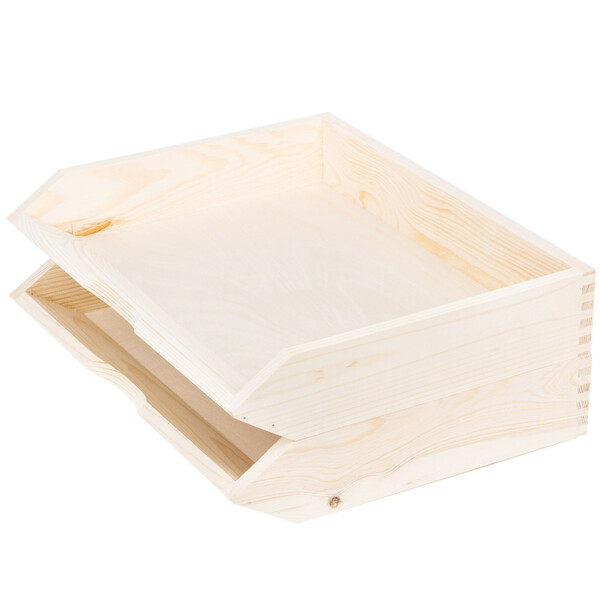 querformatige Holzablagen 2er Set Broablagen aus Holz