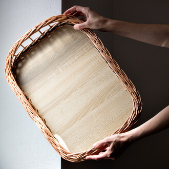 Frühstückstablett 52 x 37 cm als Serviertablett Frühstückstablett 52 x 37 cm als Serviertablett
