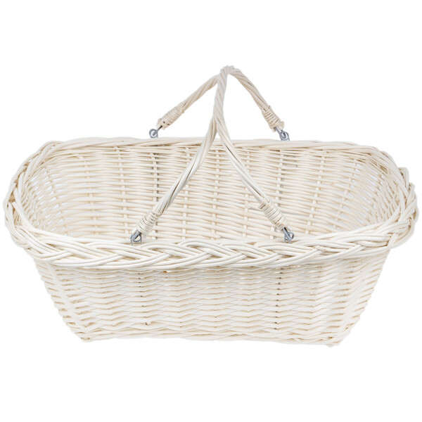 Geschenkkrbe 2er Set Weide 13 Liter Beige Korb Einkaufskrbe 13 Liter 12 kg Traglast